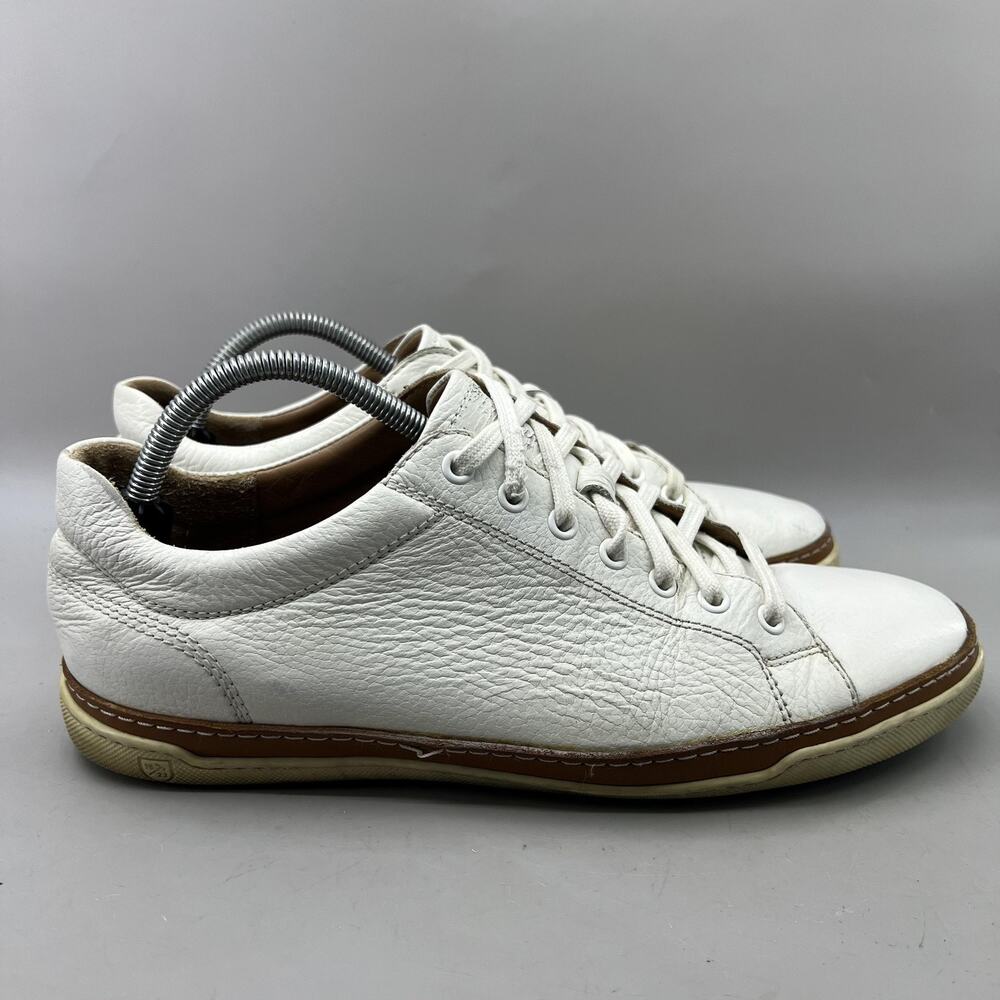 Allen Edmonds Porter Casual Shoes Men Size 10 D White Leather Comfort Sneakers